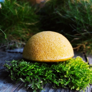 Žlutý konjac  přírodní čistící houbička
